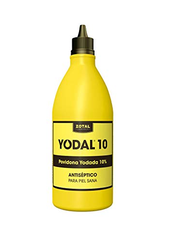 Yodal 1L 1LITRO (Povidona yodada), Antiséptico en solución tópica, Negro